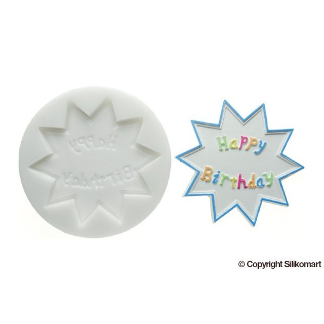 Obrázek produktu SIL FORMA SILIKON NA CUKROVOU HMOTU - HAPPY BIRTHDAY