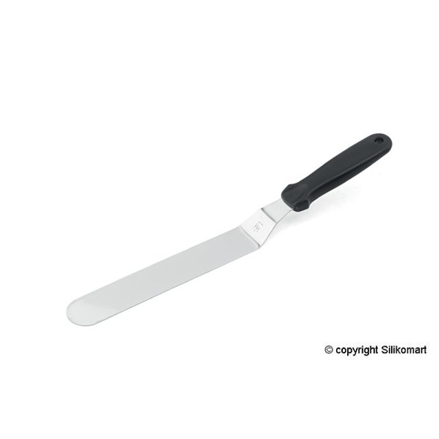Obrázek produktu SIL ŠPACHTLE NEREZ černá - ZAHNUTÁ 33cm (čepel 16cm)