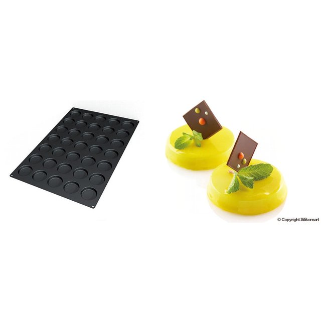 Obrázek produktu SIL FORMA SILIKON černá - FLORENTINKA Ø60mm v.12mm 33,5ml 35ks