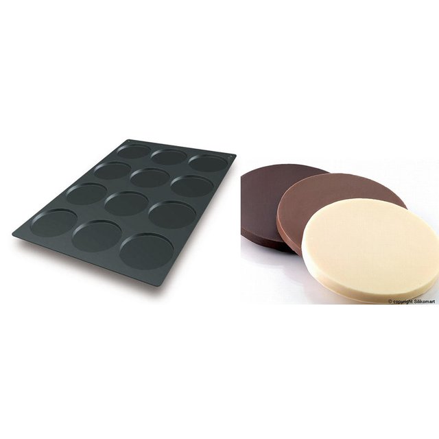 Obrázek produktu SIL FORMA SILIKON černá - KULATÝ VKLAD Ø120mm v.10mm 112ml