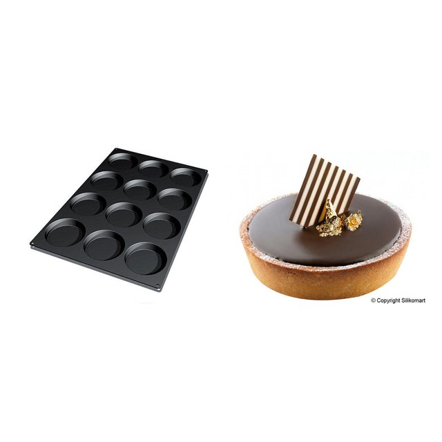 Obrázek produktu SIL FORMA SILIKON černá - TARTALETKA Ø120mm v.22mm 120ml
