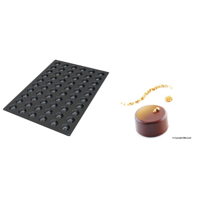 Obrázek produktu SIL FORMA SILIKON černá - MUFFIN Ø40mm v.20mm 25ml 60ks