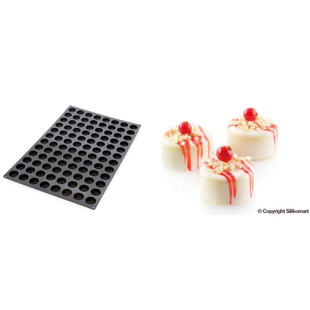 Obrázek produktu SIL FORMA SILIKON černá - POMPONETKA Ø36mm v.17mm 15ml 96ks