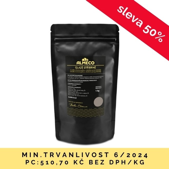 Obrázek produktu ALMECO GLAZÉ stříbrné 1kg (15x1kg) SE SLEVOU 50% 6/24