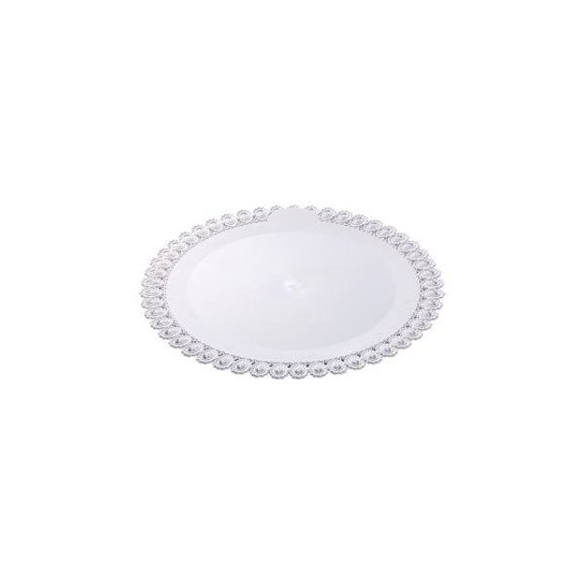 Obrázek produktu ALCAS PODNOS KULATÝ OZDOBNÝ BÍLÝ PLAST pr.23cm 1ks