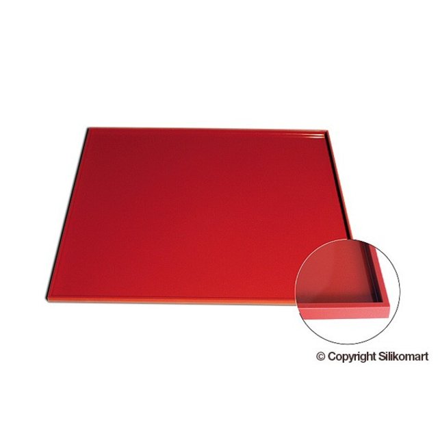 Obrázek produktu SIL PODLOŽKA SILIKON terakota s okrajem 32,5x32,5x1 cm