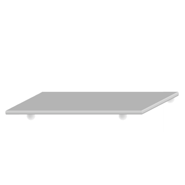 Obrázek produktu MA Tác plast s nožičkami 60x80 cm