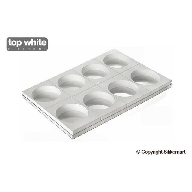 Obrázek produktu SIL SADA 8 x FORMA SILIKON bílá pr.13,5,v.5cm