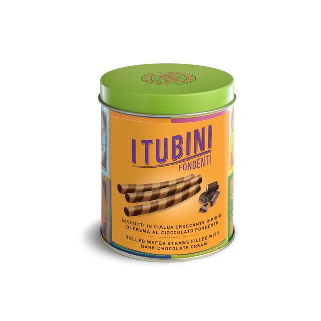 Obrázek produktu BUSSY TUBINI FONDENTE vaflové trubičky s čokoládovým krémem v dóze 35 ks NA OBJEDNÁVKU