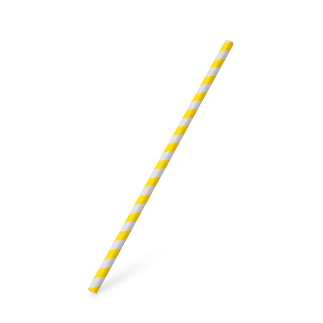Obrázek produktu W Brčka JUMBO žluto-bílá pr.8mm, délka 25cm 32x100ks