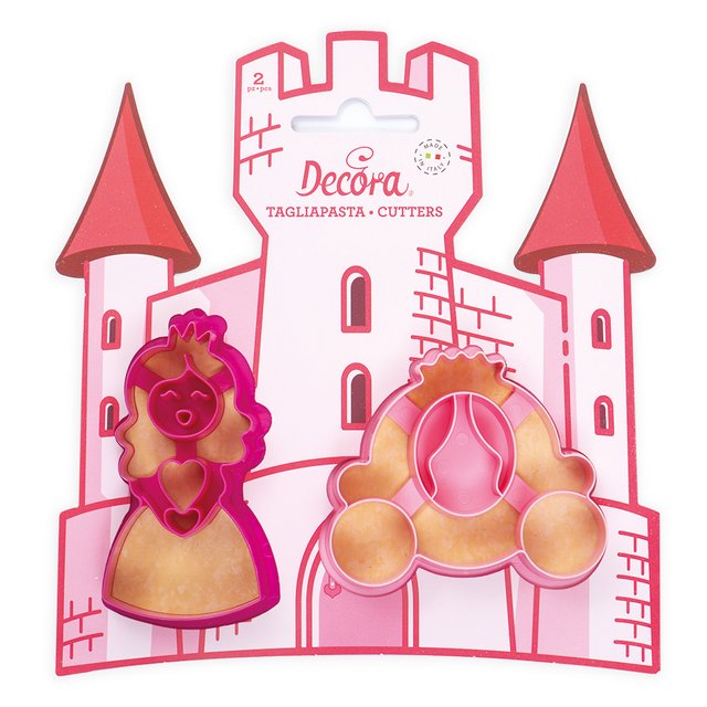 Obrázek produktu DECO VYKRAJOVÁTKA - PRINCEZNA A KOČÁR 2ks