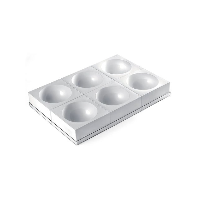 Obrázek produktu SIL FORMA SILIKON bílá - DORTOVÁ POLOKOULE pr.160mm v.80mm SADA 6ks
