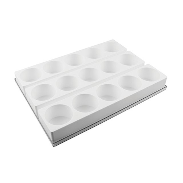 Obrázek produktu SIL FORMA SILIKON MULTIFLEX bílá - KOLEČKO 70/3 Ø70mm v.45mm 170ml 15ks