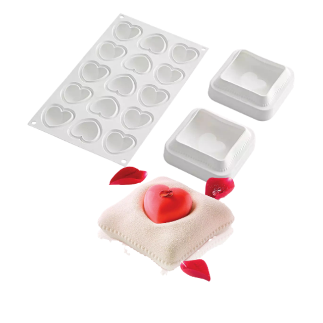 Obrázek produktu SIL FORMA SILIKON bílá - TI VOGLIO BENE 270 100x100mm v.30mm 270ml