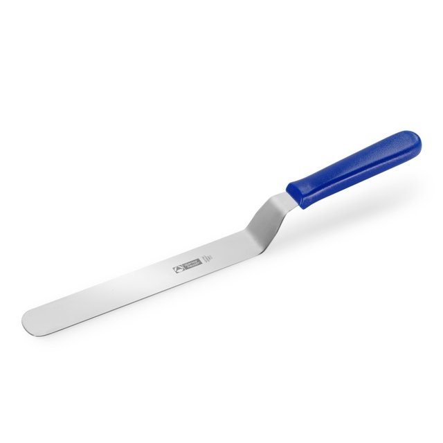 Obrázek produktu TH Špachtle nerez modrá ohnutá 38cm(čepel 20cm)