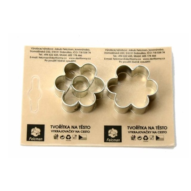 Obrázek produktu VK SADA VYKRAJOVÁTEK NEREZ - sada kytičky malé 36mm 2ks