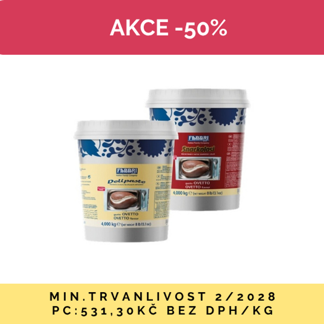 Obrázek produktu FABBRI Delipaste OVETTO (mléčná) 3x4kg AKCE 50% dmt 2/28