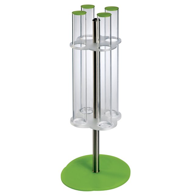 Obrázek produktu MA ZÁSOBNÍK NA KORNOUTY - 4 TUBY ZELENÝ nerez pr.5,4cm