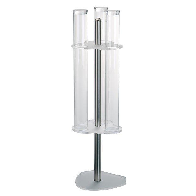 Obrázek produktu MA ZÁSOBNÍK NA KORNOUTY - 3 TUBY ČIRÝ nerez pr.5,4cm
