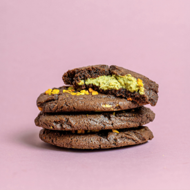 Obrázek produktu COOKIES PISTÁCIOVÉ s hořkou čokoládou 50 ks