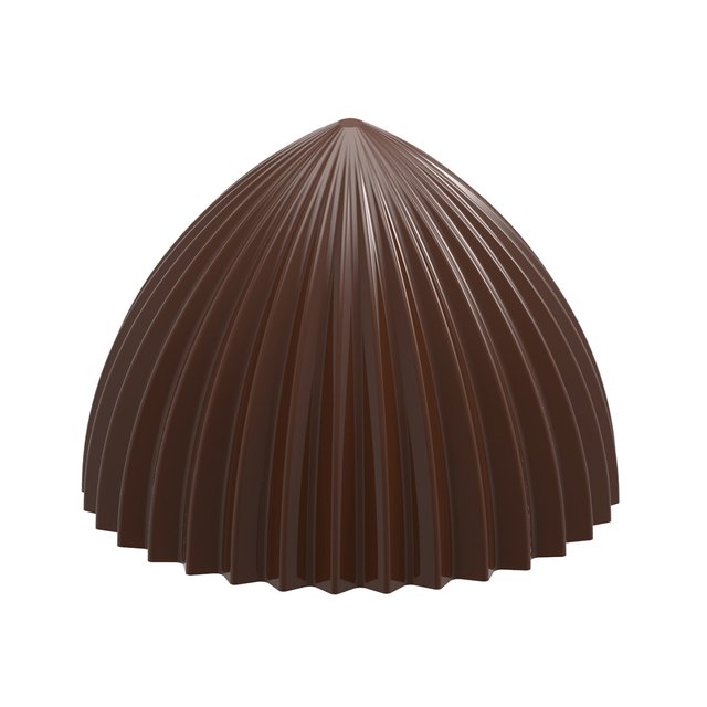 Obrázek produktu CW FORMA NA PRALINKY - POLOKOULE PLISSÉ pr.46,5mm v.3,5mm 41g 10ks