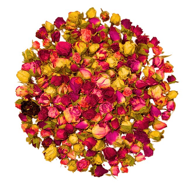 Obrázek produktu ROSIE ROSE - SUŠENÉ POUPÁTKA MIX (růžová, žlutá, červená) 20g