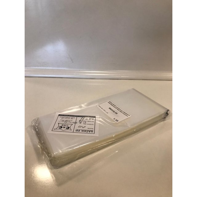Obrázek produktu Sáček BOPP celofánový HRANATÝ UZAVÍRATELNÝ 80x295 mm 30MY 250ks