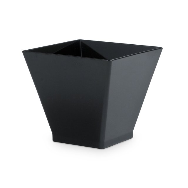 Obrázek produktu CO KELÍMEK HRANATÝ ČERNÝ PLAST 5x5x4,5cm 6cl 300 ks KV6N