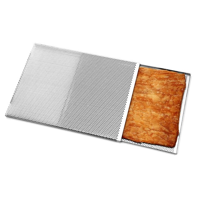 Obrázek produktu M PLECH NA PEČENÍ DVOJITÝ - PERFOROVANÝ NA LISTOVÉ TĚSTO 60x40cm