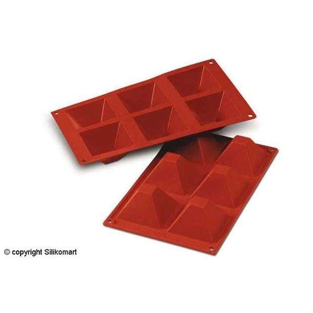 Obrázek produktu SIL FORMA SILIKON terakota - PYRAMIDA 71x71mm v.40mm 90ml 6ks